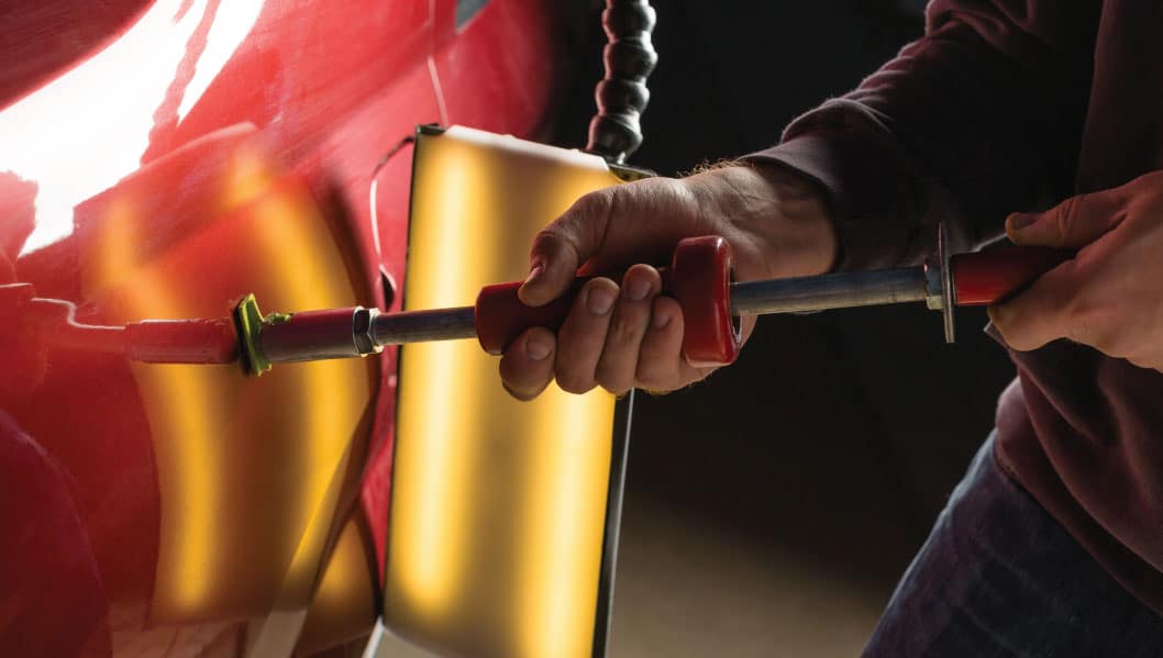 Professional bumper repair Houston TX plastic repair paint matching Race Track Auto Center