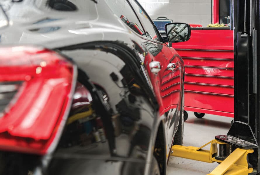 Front end repair Houston professional vehicle repair restoration Race Track Auto Center Westchase
