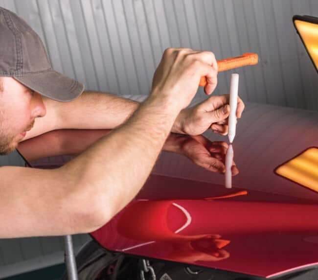 Bumper repair Houston TX professional plastic bumper repair paint matching Race Track Auto Center Westchase