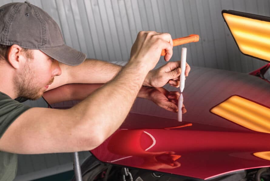 Bumper repair Houston TX professional plastic bumper repair paint matching Race Track Auto Center Westchase