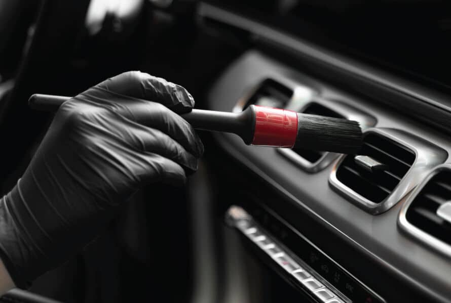 Detallado interior Houston TX limpieza profunda profesional cuidado de piel Race Track Auto Center Westchase