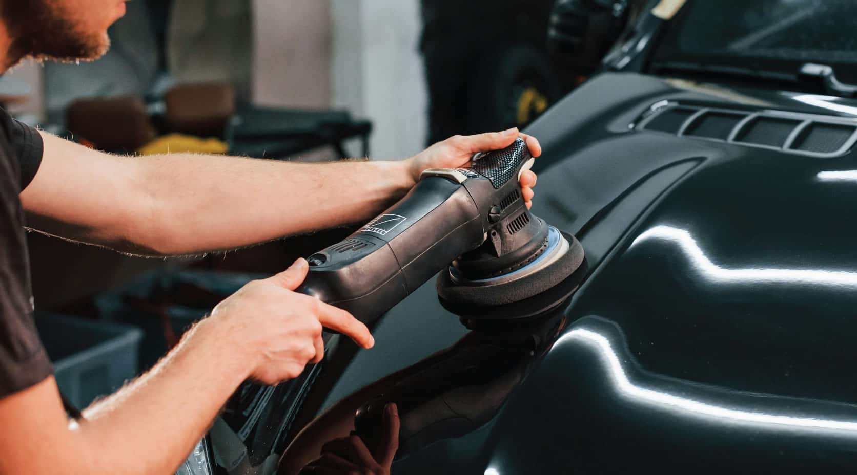 Professional auto glass installation equipment at Race Track Auto Services in Houston Texas