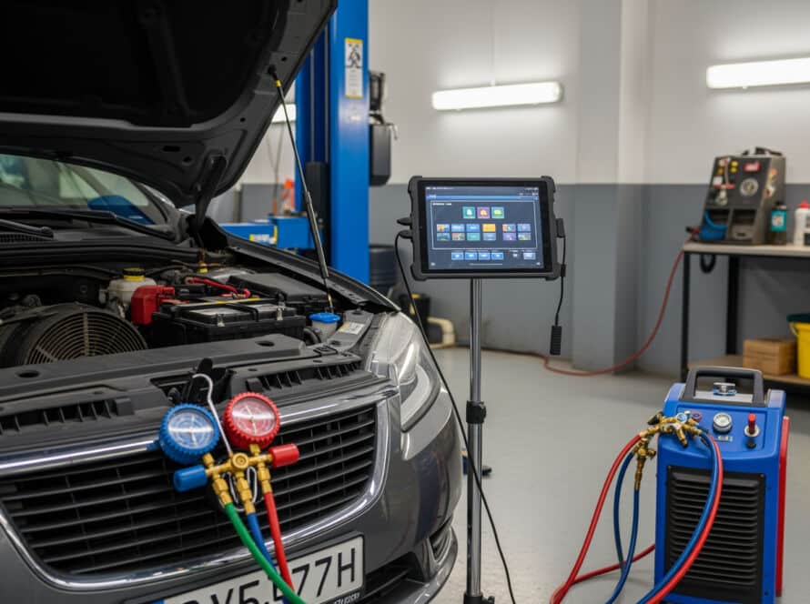 Auto AC repair service technician Houston Texas auto center