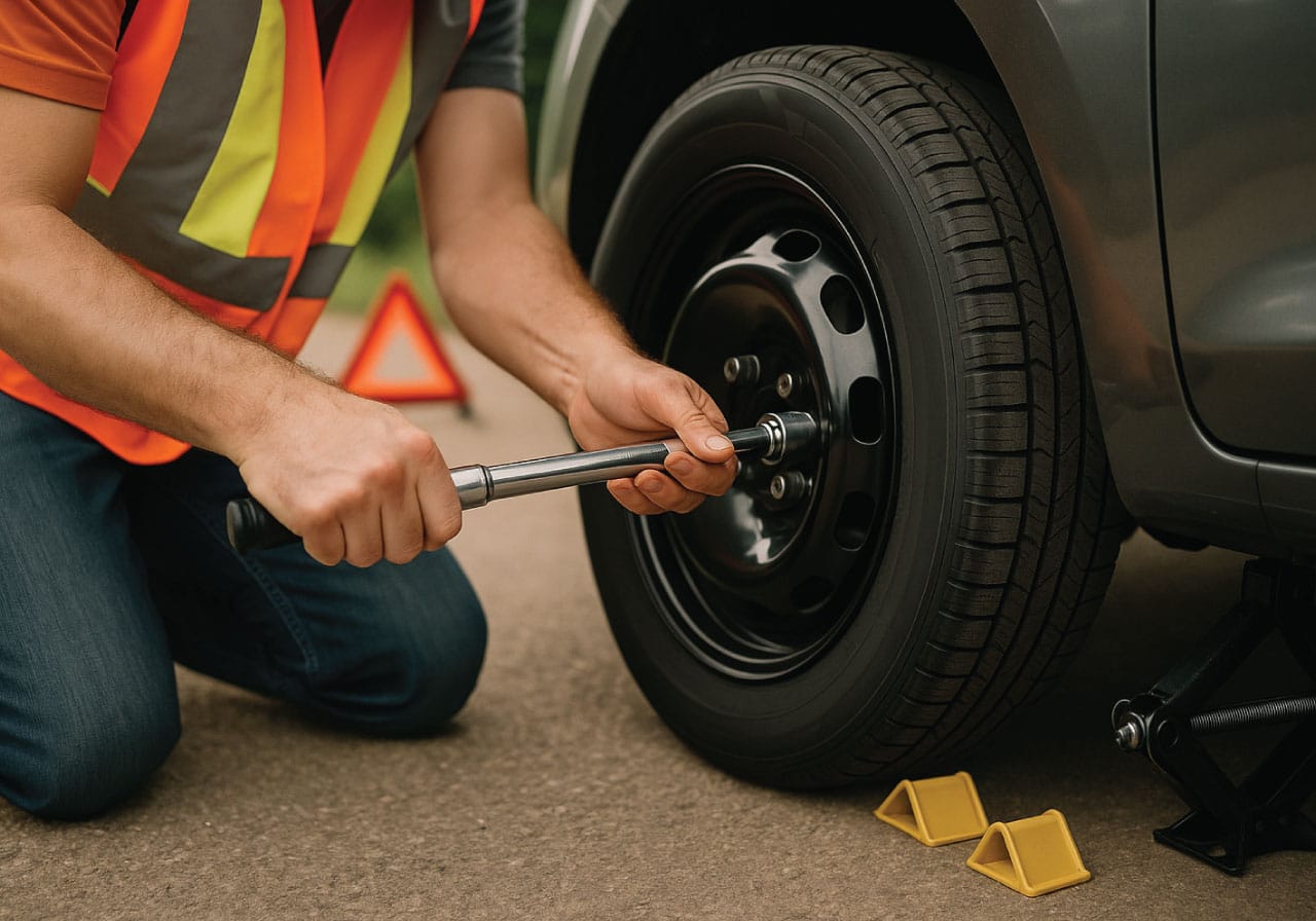 Before after spare tire safety knowledge Houston Texas