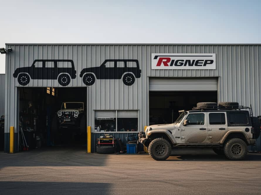 Jeep repair service technician Houston Texas auto shop