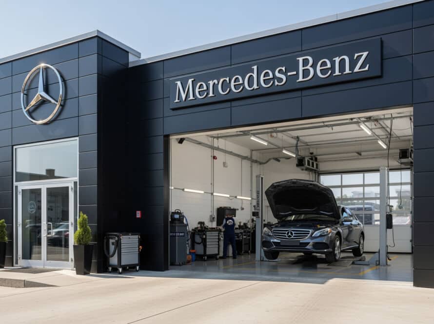 Mercedes-Benz auto repair services Houston Texas luxury vehicle diagnostic center