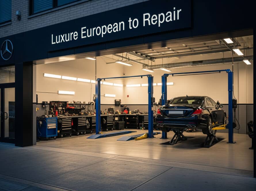 Mercedes Benz auto repair service technician Houston Texas auto center