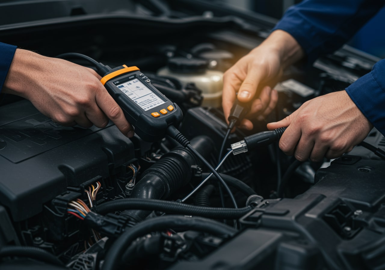 Auto electrical diagnostic process Houston Texas service center