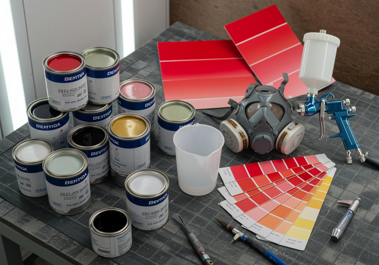 Multi-stage auto paint process Houston Texas