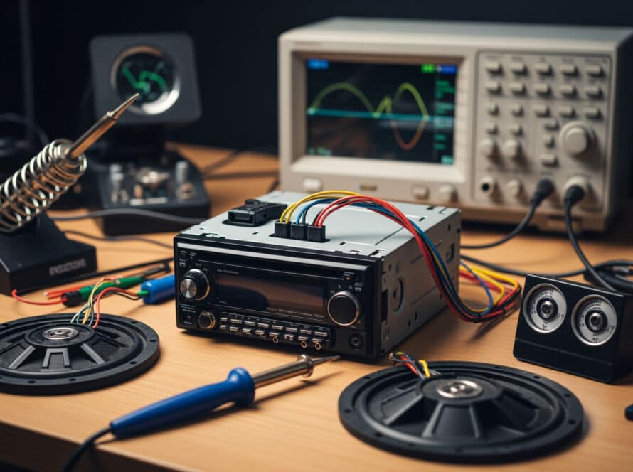 Auto radio repair shop near me Houston Texas car stereo service center