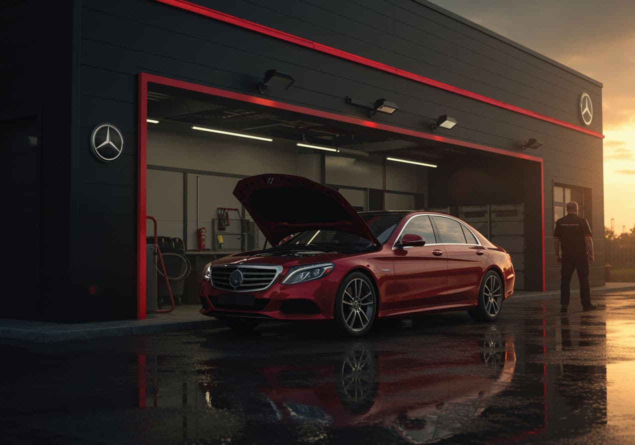 Before after Mercedes Benz repair Houston Texas