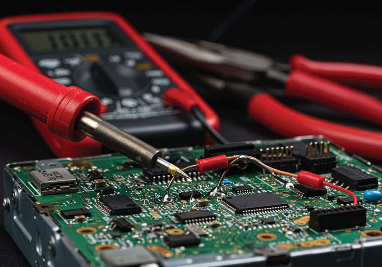 Multi-stage auto radio repair process Houston Texas