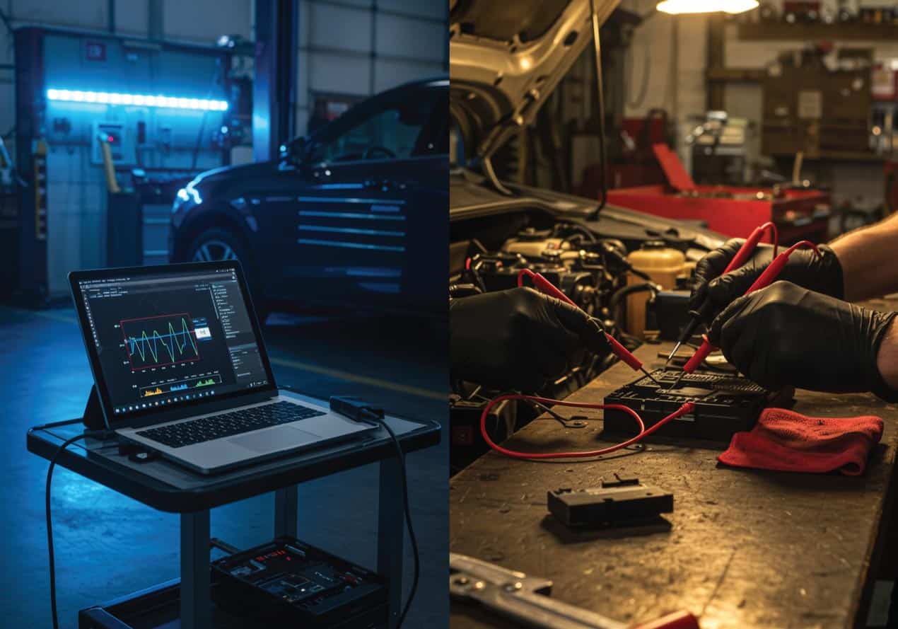 Professional electrical auto shop service at Race Track Auto Center Electrical auto shop restoration process Houston Texas auto center