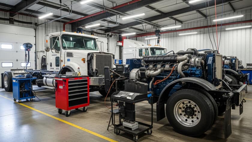 Diesel engine repair service technician Houston Texas auto shop