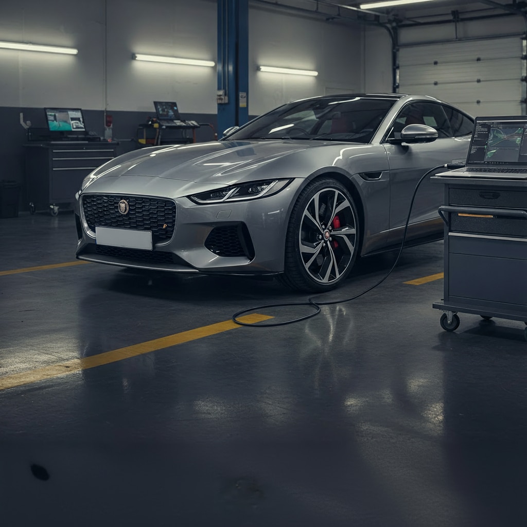 Multi-stage Jaguar auto repair process Houston Texas