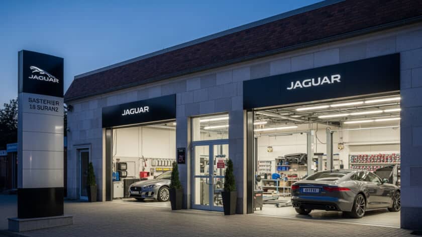 Jaguar auto repair service technician Houston Texas auto shop