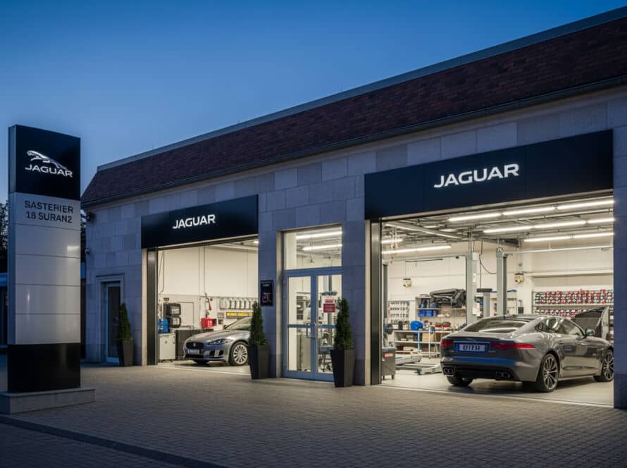 Jaguar auto repair service technician Houston Texas auto shop