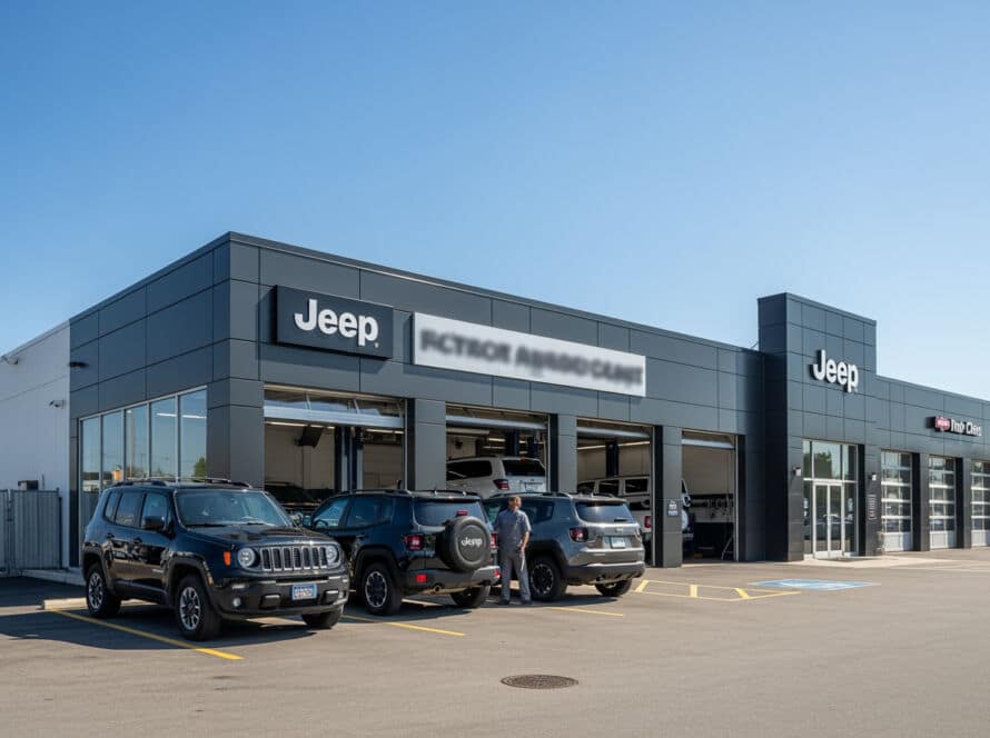 Jeep auto repair service technician Houston Texas repair facility