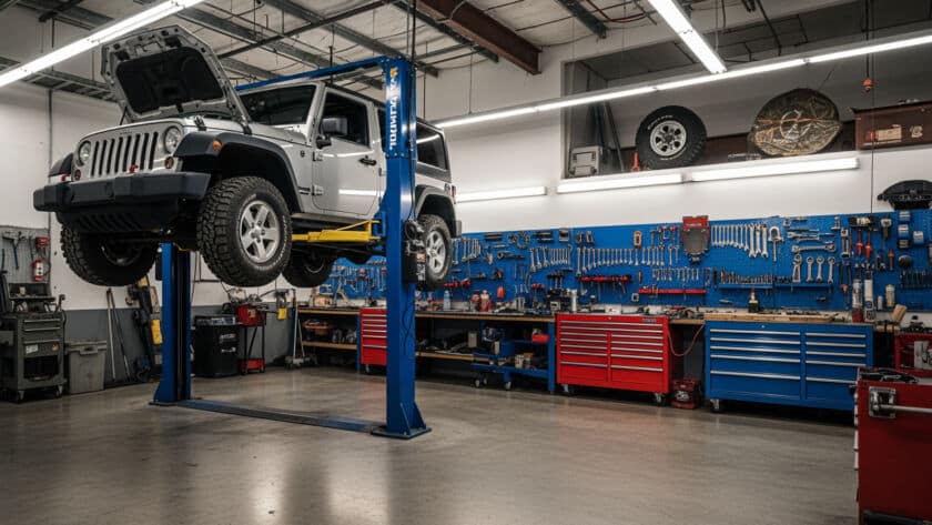 Jeep auto shop service technician Houston Texas repair facility