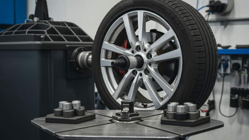 Unbalanced tires wheel balancing service Houston Texas auto shop