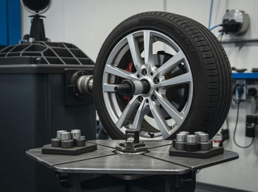 Unbalanced tires wheel balancing service Houston Texas auto shop