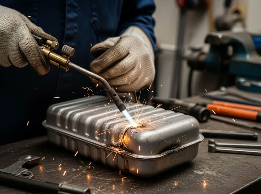 Auto radiator repair shop technician Houston Texas cooling system service