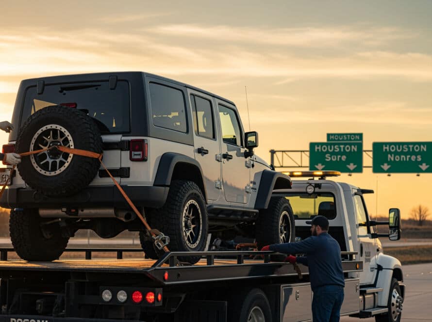 Jeep auto service technician Houston Texas service center