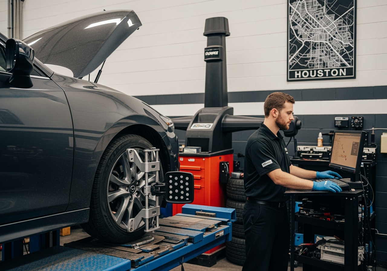 Multi-stage Mazda repair process Houston Texas