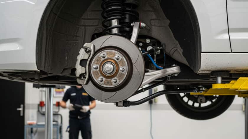 Suspension repair service technician Houston Texas auto shop