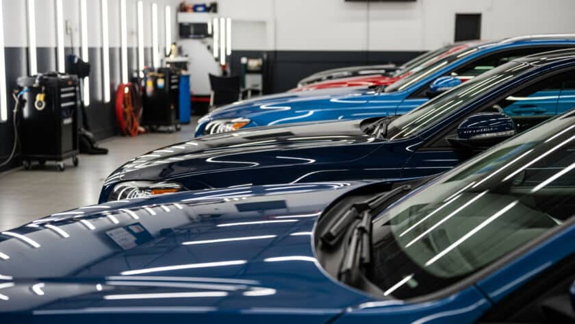 Professional car detailing services Houston Texas automotive detailing interior exterior Race Track Auto Center