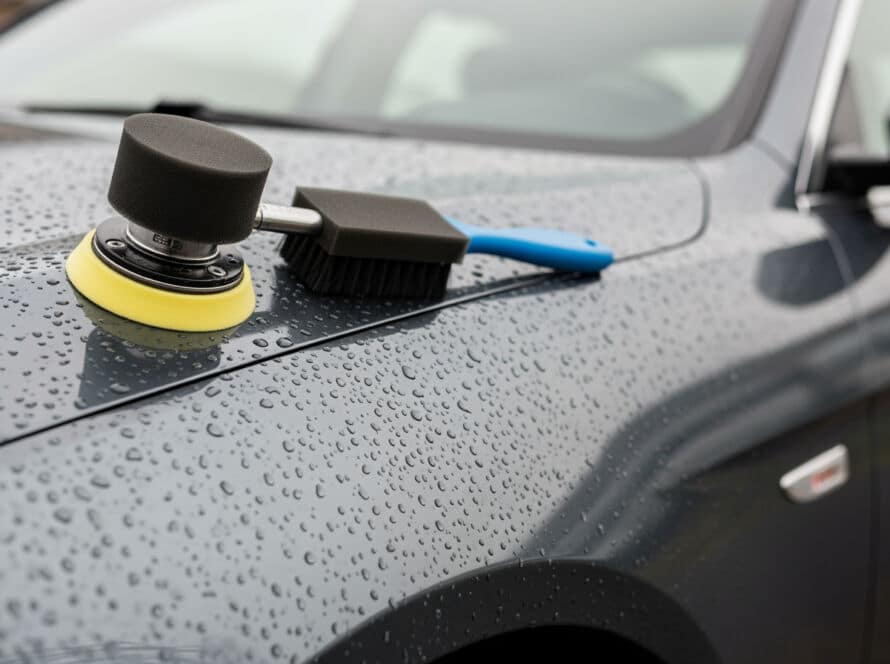 Car detailing kit interior exterior supplies professional auto detailing products Houston Texas service center