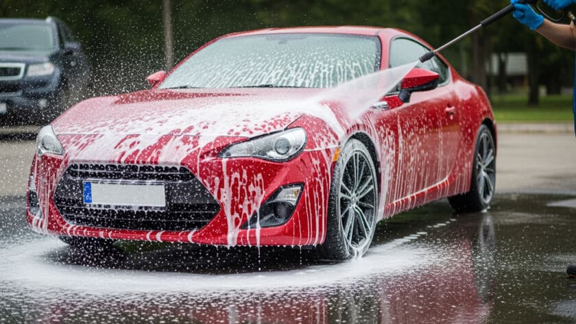 Professional car exterior detailing services Houston Texas automotive paint protection ceramic coating Race Track Auto Center