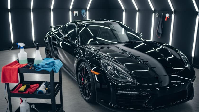 Car exterior detailing Houston Texas automotive paint correction ceramic coating professional service