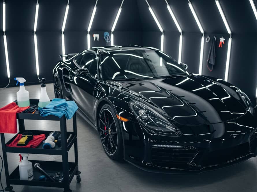 Car exterior detailing Houston Texas automotive paint correction ceramic coating professional service