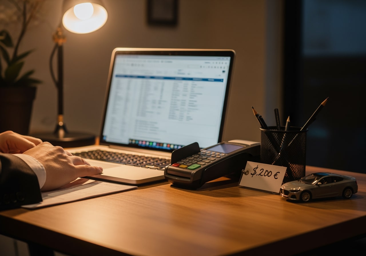 Before and after comparison demonstrating car exterior detailing price value with Houston skyline background