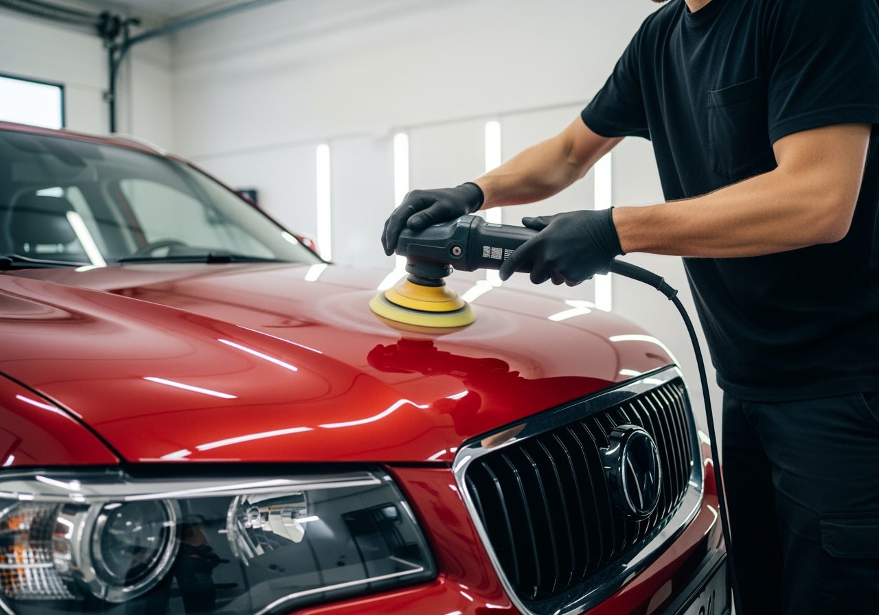 Race Track Auto Center's professional equipment for complete interior and exterior detailing services