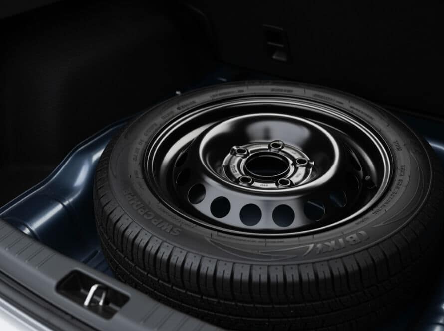 Spare tire distance driving guide Houston Texas automotive tire service center professional installation donut tire