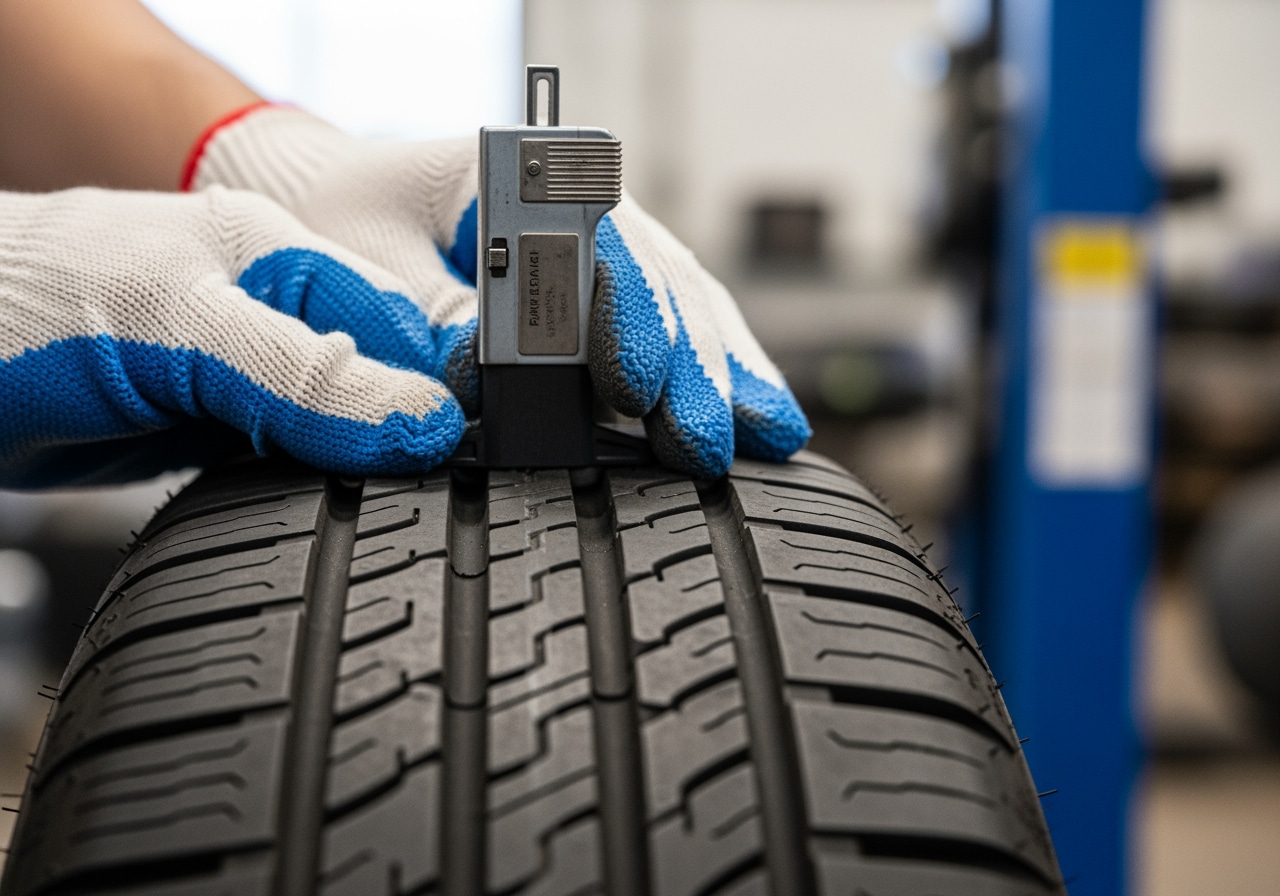 Professional tire rotation technique demonstration Step-by-step tire rotation safety techniques Houston Texas