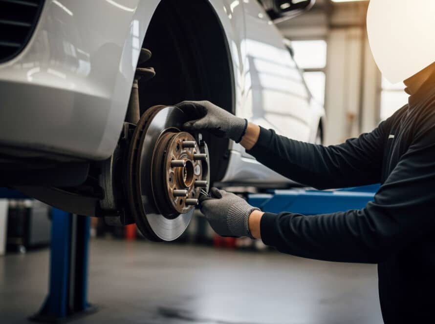 How to rotate tires guide technician Houston Texas auto shop