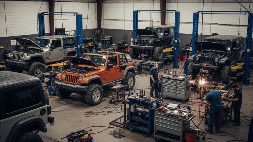 Jeep auto body shop near me Houston Texas Jeep collision repair services professional restoration