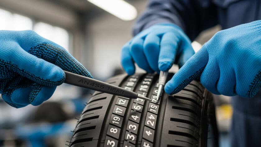 Tire sidewall numbers markings guide Houston Texas automotive service center
