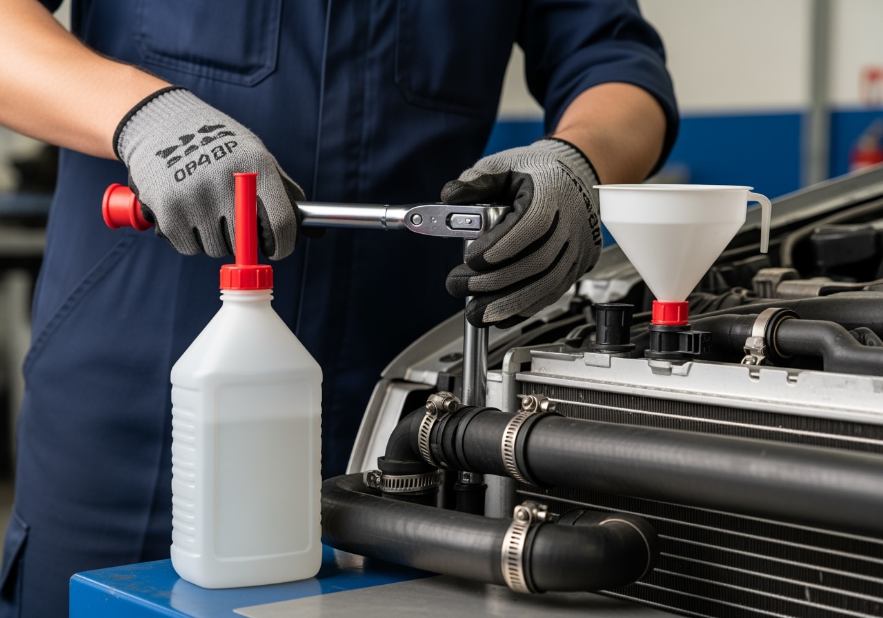 Auto radiator repair shop