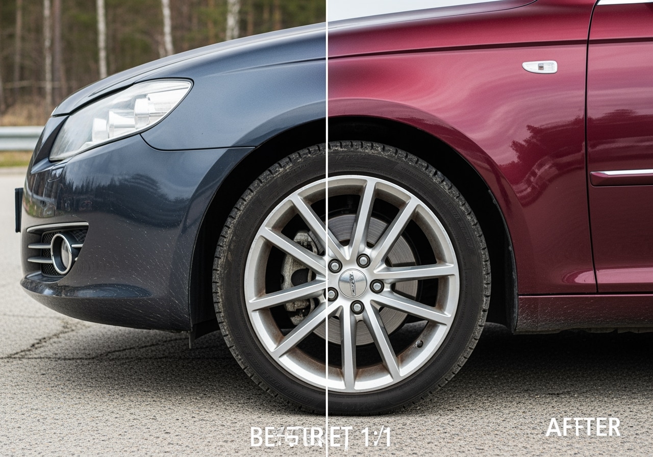 Car detailing kit exterior service