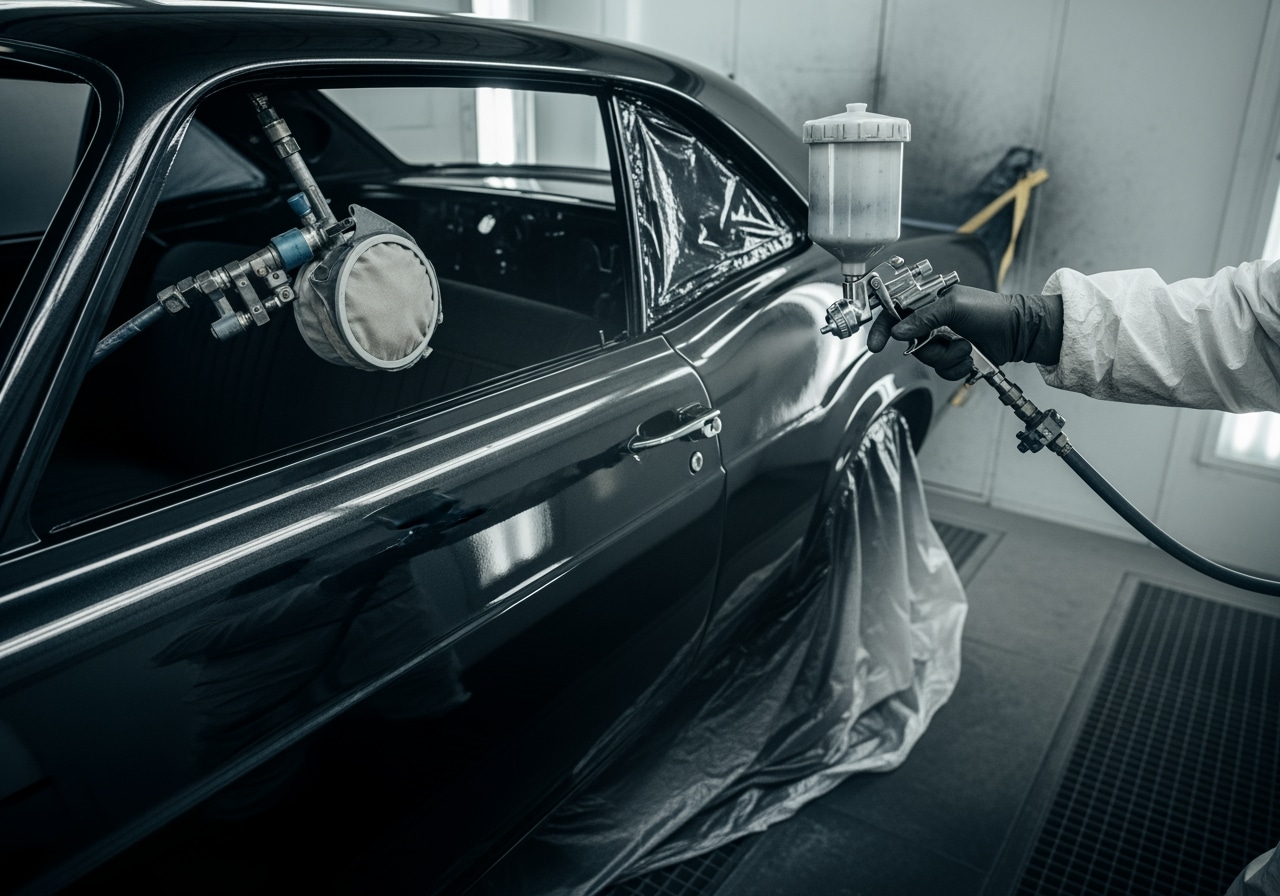 Classic auto paint restoration