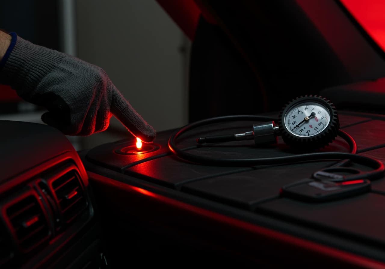 Tire pressure monitoring system dashboard