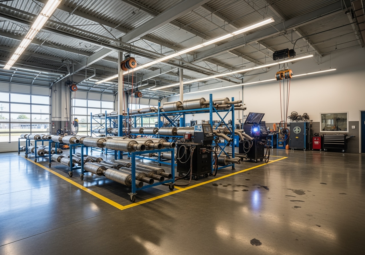 Professional auto exhaust shop services