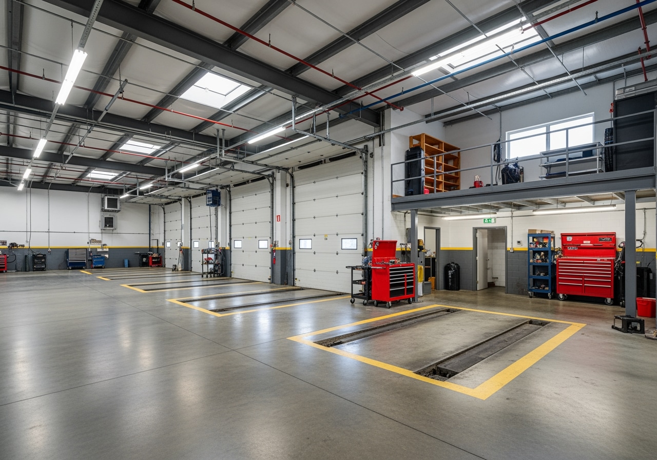 Auto mechanic shop facility Houston