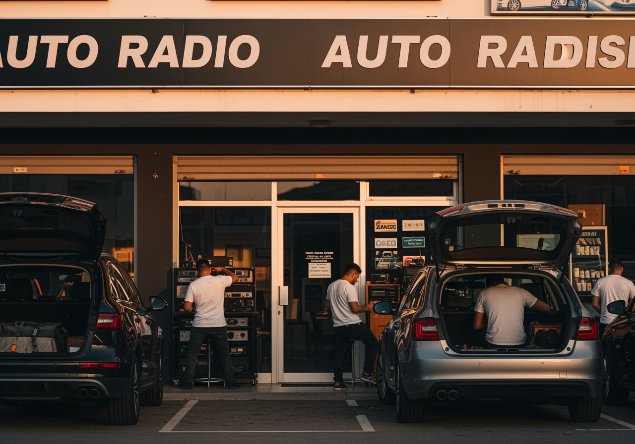Auto radio repair service