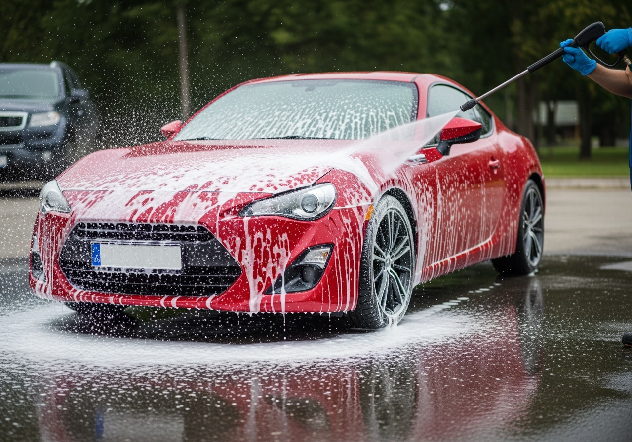 Exterior auto detailing results