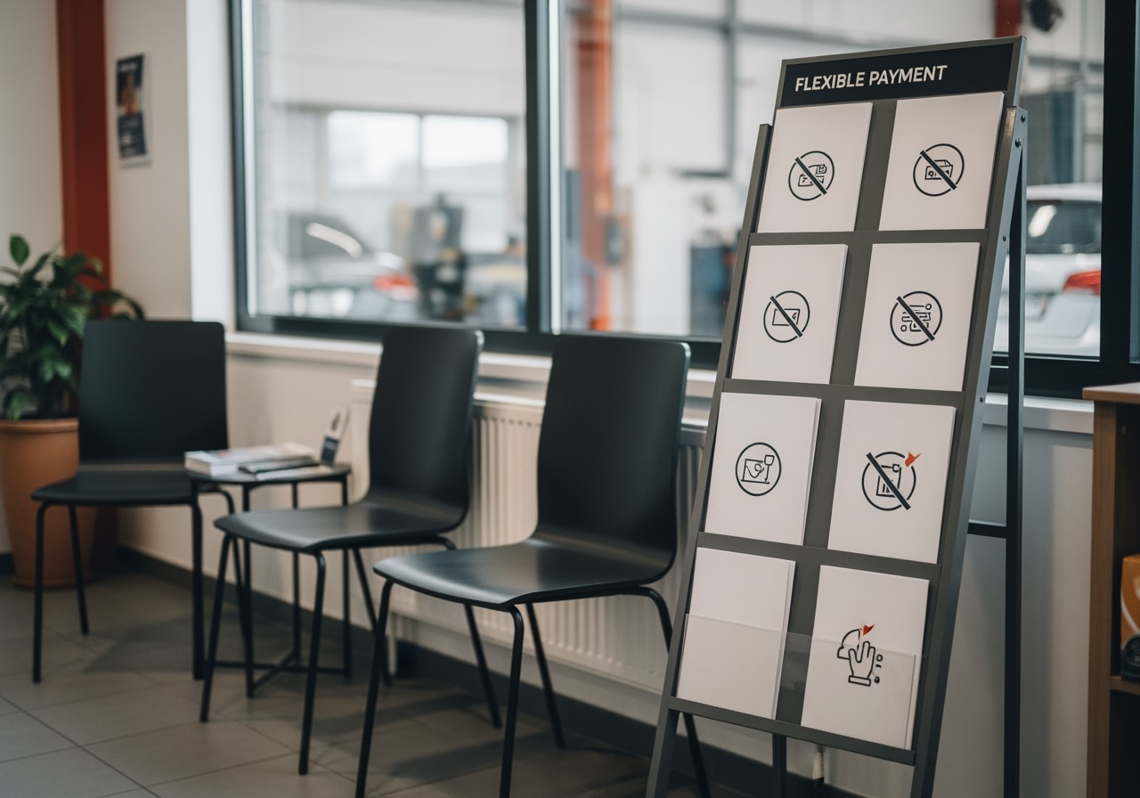 Auto shop payment plan consultation